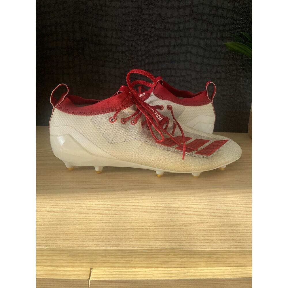 Size 13 - adidas Adizero 8.0 White Active Red